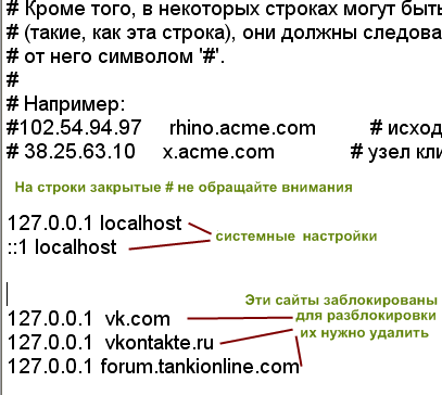 редактируем hosts